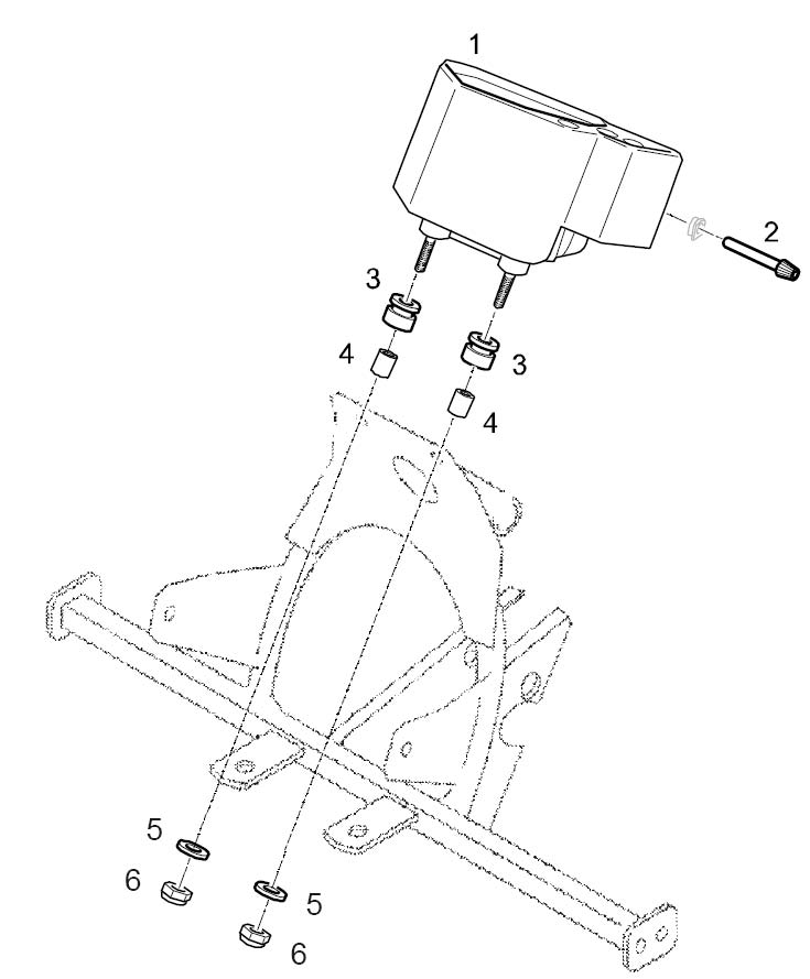 Tachometer metrisch (bis  Modell ´99) Rechteck